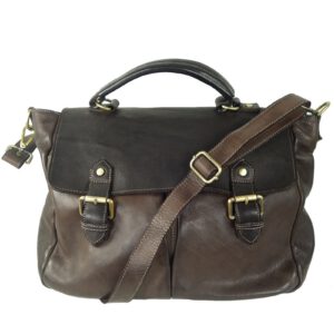 Sac 48h homme cuir vintage brun Toni