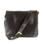 Sac bandoulière homme cuir brun Modena