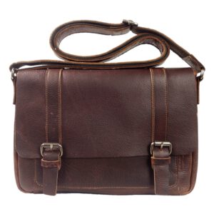 Sac bandoulière homme marron Alex