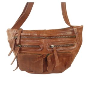 Sac bandoulière femme vintage marron LY