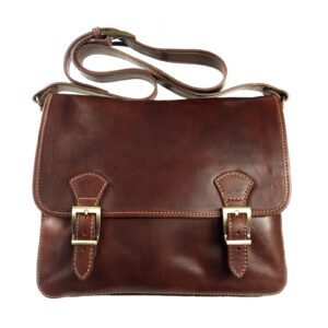 Sac bandoulière homme marron Messenger