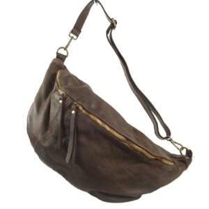 Sac banane holster cuir marron Oliver