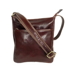 Sac pochette homme cuir marron Edoardo