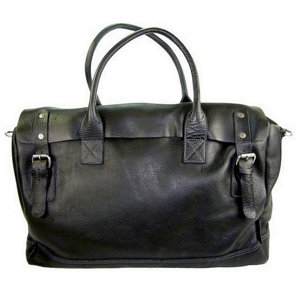 Sac a main de ville homme cuir noir Virgile