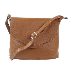 Sac pochette bandoulière femme camel Elisa