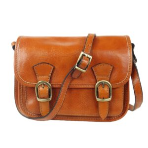 Petit sac cuir femme pas cher Elania naturel