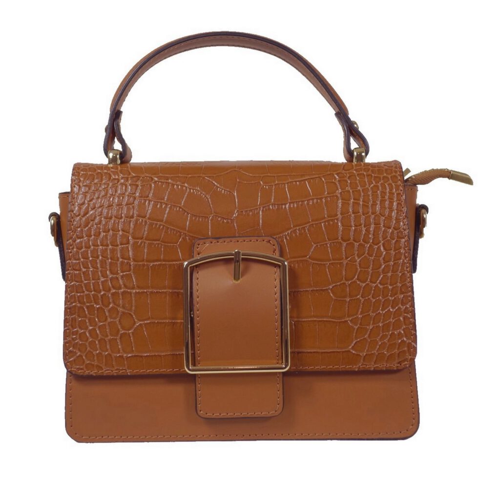 Sac a main cuir marron Donna