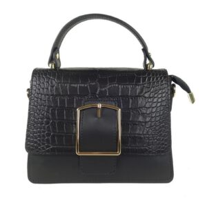 Sac a main cuir noir Donna