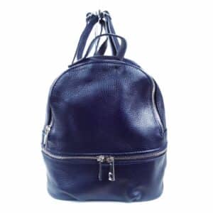 Petit sac a dos cuir bleu jean pour femme Gabriel