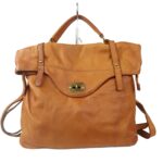 Sac a dos femme cuir vintage naturel italien Basile