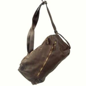 Sac banane homme cuir marron Bruno