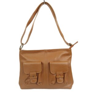 Sac bandoulière femme cuir camel Flavia