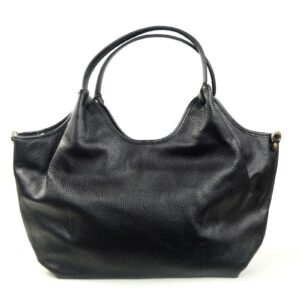 Sac à main cuir noir souple Tilde