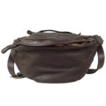 Sac banane homme cuir marron vintage Enzo