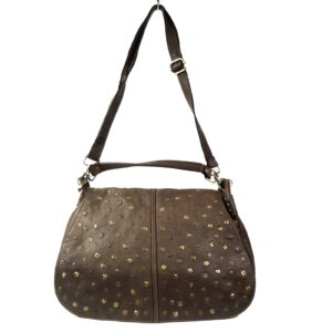 Sac besace bandoulière femme cuir marron café Anna