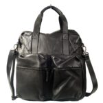 Sac ordinateur 17 cuir noir Elio