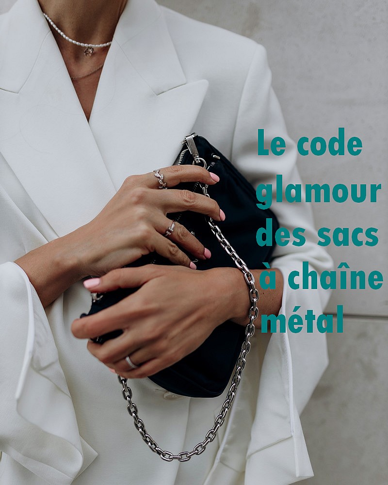 Que racontent notre goût des sacs cuir à chaine métal?